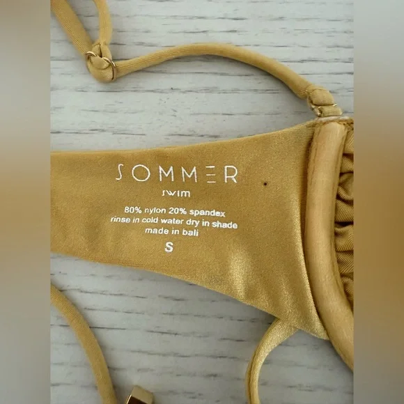 Sommer Swim Harper Lusso Top (S) & Farrah Lusso Bottoms Size XS - Picture 8 of 8